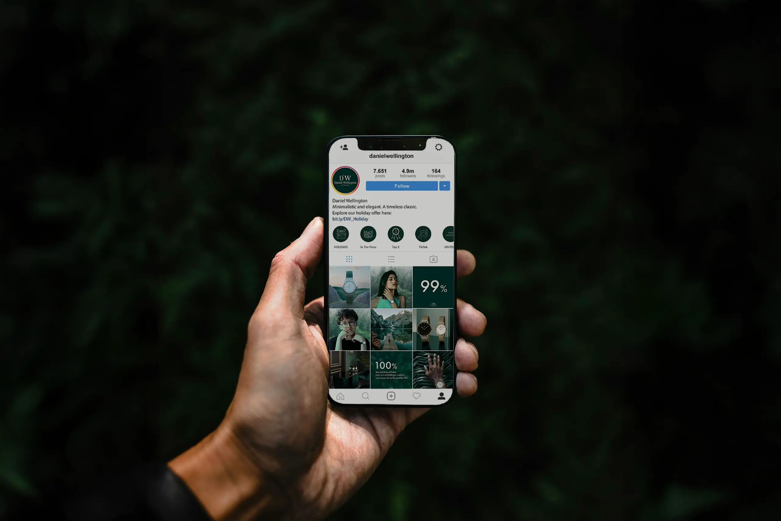Daniel Wellington 10 ans - Instagram Feed